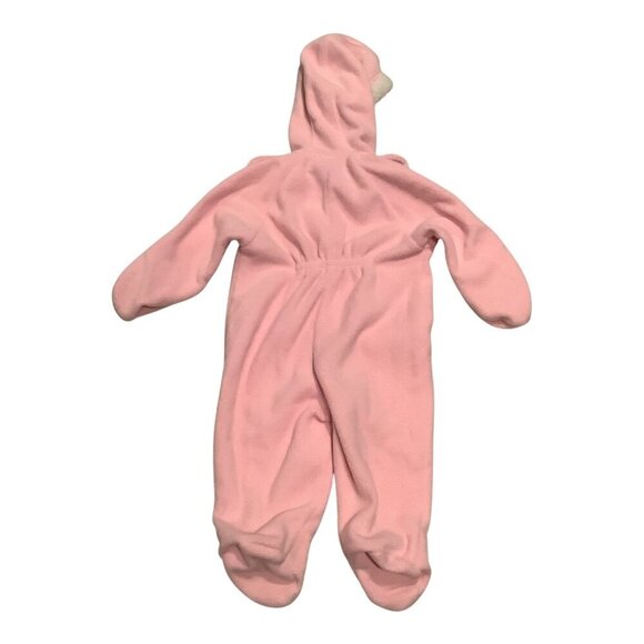 Arizona Jean Company Baby Girl Pink Lil Kitty Hooded Jumpsuit 3-6 Months - Picture 2 of 16
